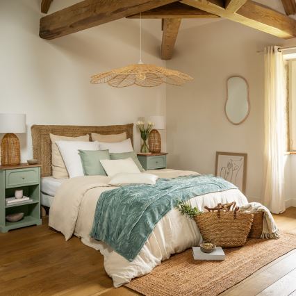 Atmosphera - Espelho de parede LIVIA 75x45 cm paulownia