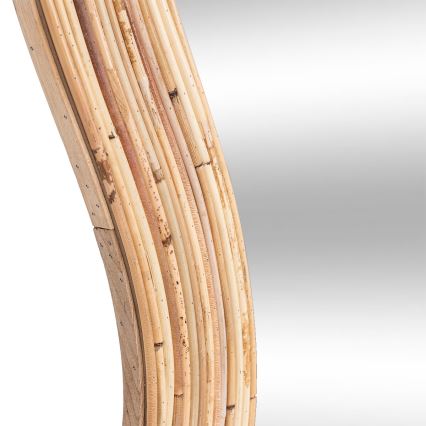 Atmosphera - Espelho de parede MAGGIE 179,5 x 86 cm em rattan