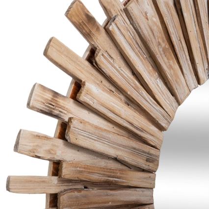 Atmosphera - Espelho de parede MANON diâmetro 88 cm abeto