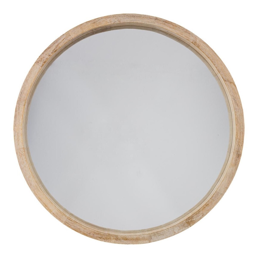 Atmosphera - Espelho de parede OLAV diâmetro 52 cm paulownia