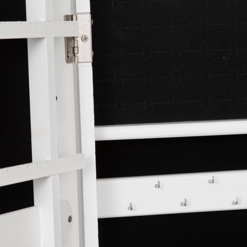 Atmosphera - Espelho de Pé com Porta-Jóias KRISTIN 146,8x37 cm branco