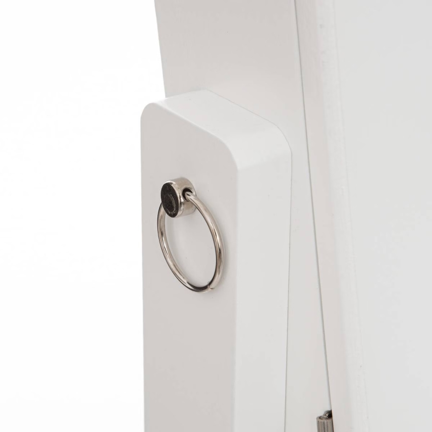 Atmosphera - Espelho de Pé com Porta-Jóias KRISTIN 146,8x37 cm branco