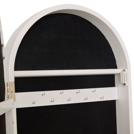 Atmosphera - Espelho de pé com porta-joias LEXY 158x38 cm branco