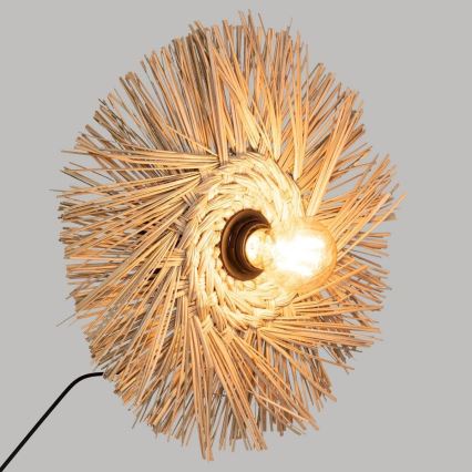 Atmosphera - Iluminação de parede TEA 1xE27/60W/230V palha