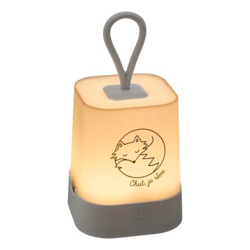 Atmosphera - Lâmpada noturna LED tátil recarregável para crianças RABBIT LED/3,7V 1200 mAh cinzento