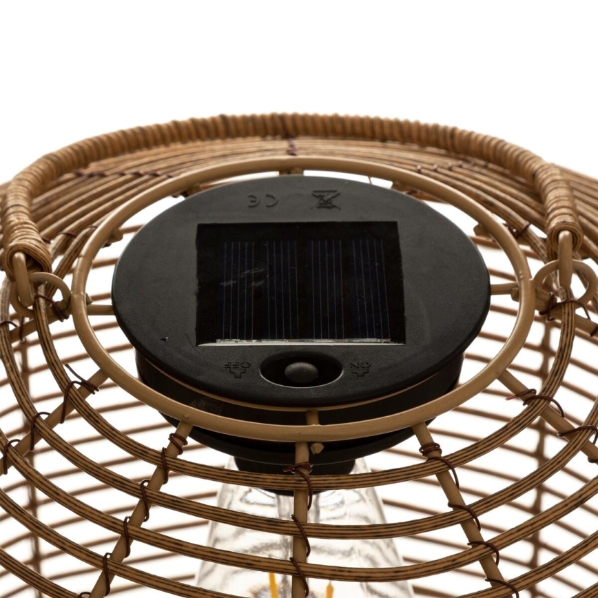 Atmosphera - Lâmpada Solar LED CUBA LED/1,2V 800 mAh IP44 rattan