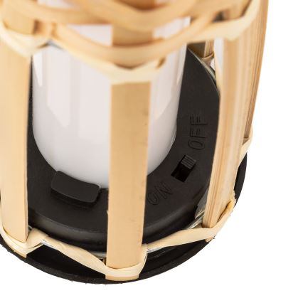 Atmosphera - Lâmpada Solar LED MACEO LED/1,2V 300 mAh IP44 bambu