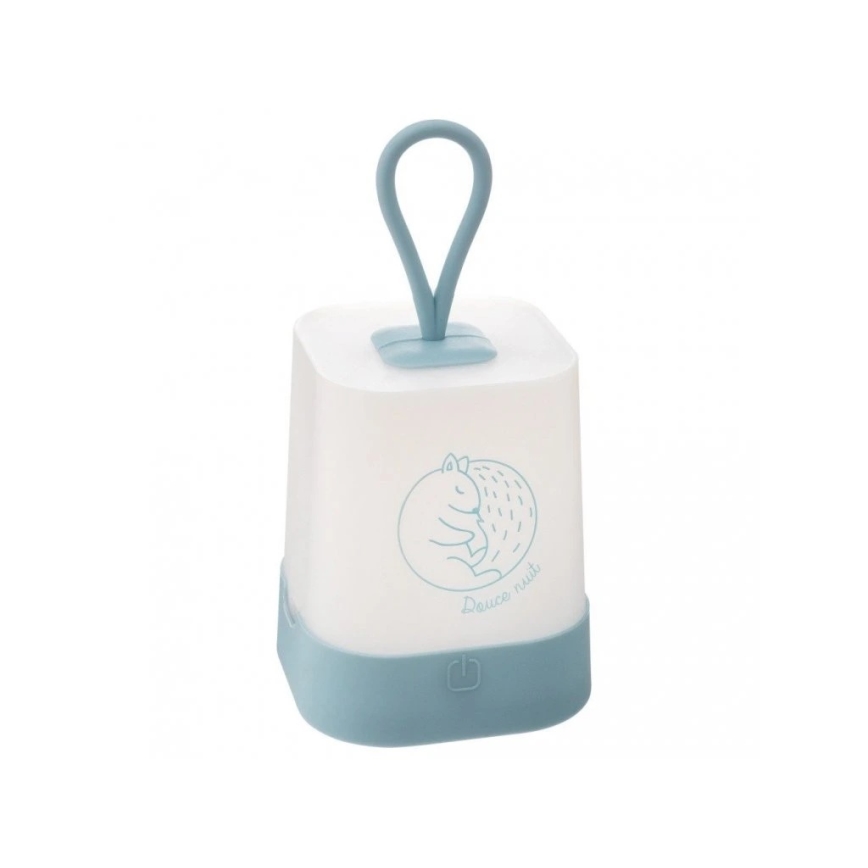 Atmosphera - Luz noturna recarregável infantil tátil LED RABBIT LED/3,7V 1200 mAh azul