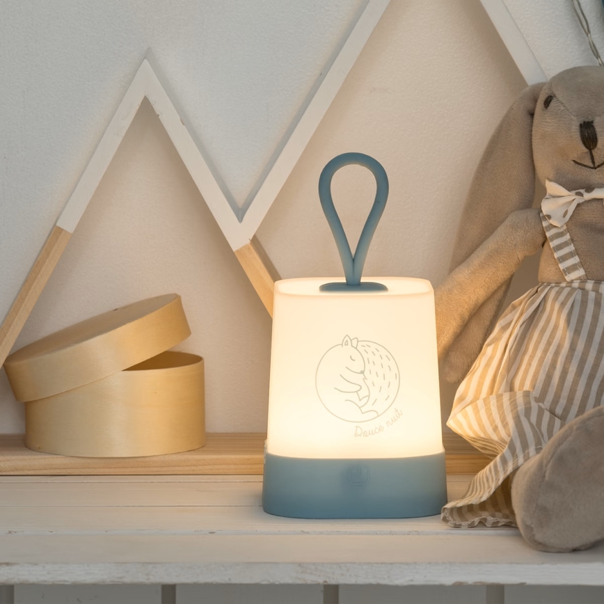 Atmosphera - Lâmpada noturna LED tátil recarregável para crianças RABBIT LED/3,7V 1200 mAh cinzento
