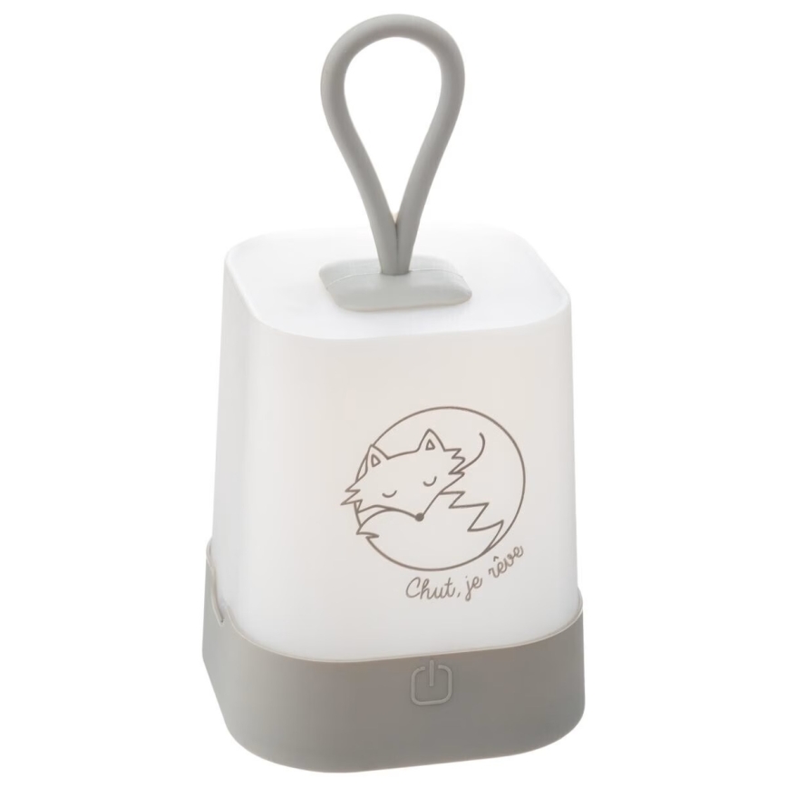 Atmosphera - Lâmpada noturna LED tátil recarregável para crianças RABBIT LED/3,7V 1200 mAh cinzento