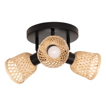 Atmosphera - Luminária spot LIO 3xE14/25W/230V bambu