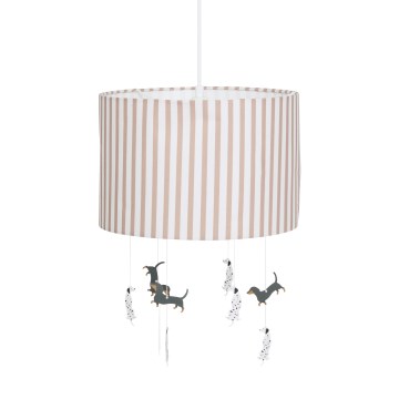 Atmosphera - Lustre infantil com cabo SCOTT 1xE27/40W/230V com cachorrinhos