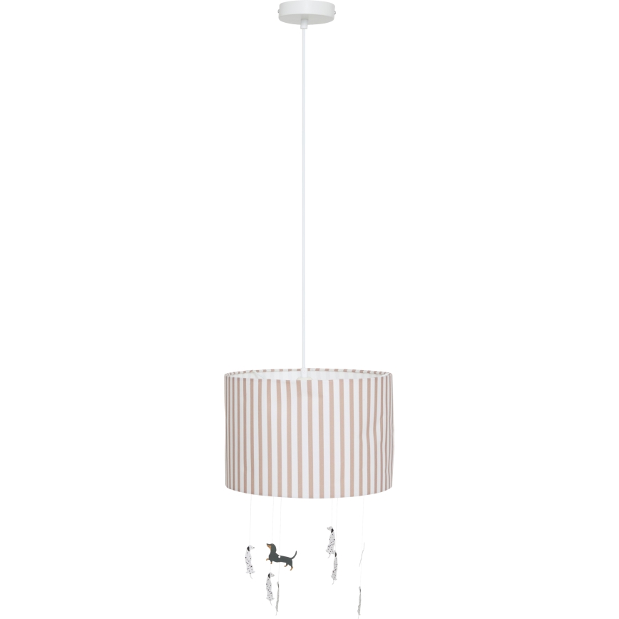Atmosphera - Lustre infantil com cabo SCOTT 1xE27/40W/230V com cachorrinhos