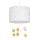 Atmosphera - Lustre infantil suspenso com cabo STARS 1xE27/40W/230V