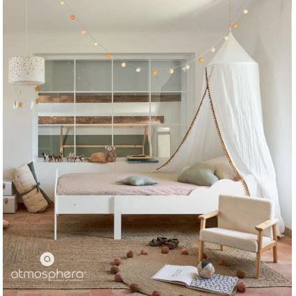Atmosphera - Lustre infantil suspenso com cabo STARS 1xE27/40W/230V