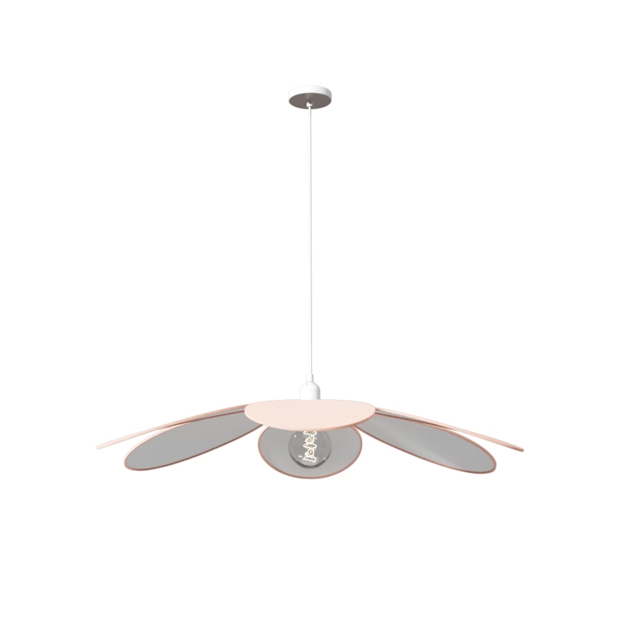 Atmosphera - Lustre infantil suspenso por cabo PETAL 1xE27/40W/230V Ø 64 cm rosa