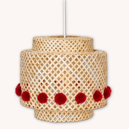 Atmosphera - Lustre suspenso com cabo LIBY 1xE27/25W/230V bambu