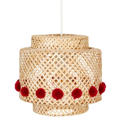 Atmosphera - Lustre suspenso com cabo LIBY 1xE27/25W/230V bambu