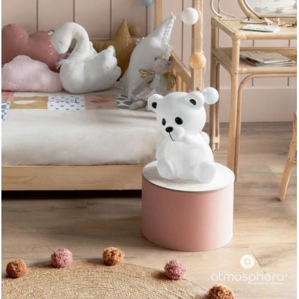 Atmosphera - Luz noturna infantil LED TEDDY, 3xAA, branco