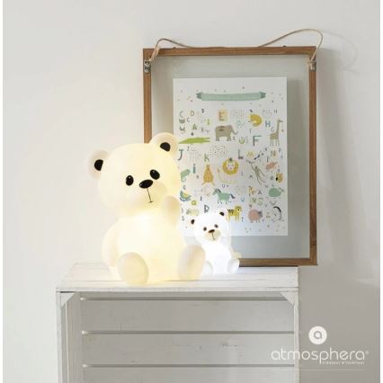 Atmosphera - Luz noturna infantil LED TEDDY, 3xAA, branco
