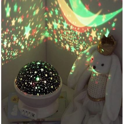 Atmosphera - Projetor LED infantil 3xAA rosa