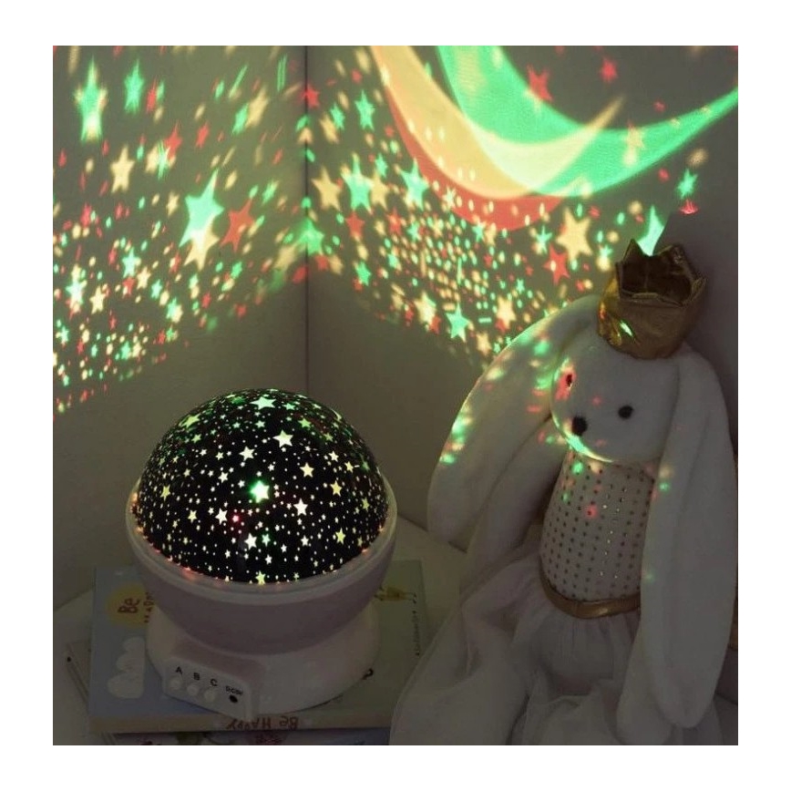 Atmosphera - Projetor LED infantil 3xAA rosa