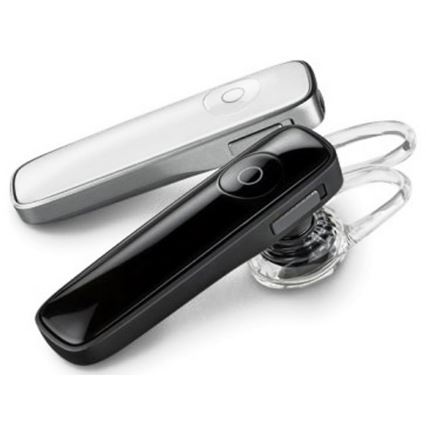 Auricular de mãos livres com microfone preto