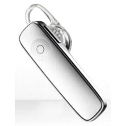 Auriculares mãos-livres com microfone branco