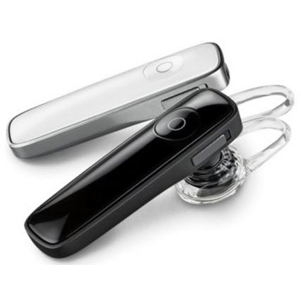 Auriculares mãos-livres com microfone branco