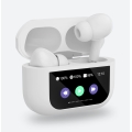 Auriculares sem fios com ecrã LCD 300 mAh + 2x 30 mAh branco