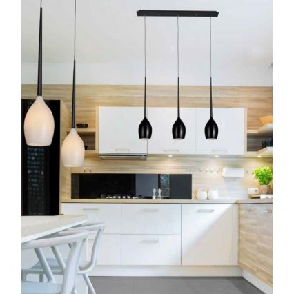 Azzardo AZ0100 - Candelabro num fio IZZA 4xE14/40W/230V