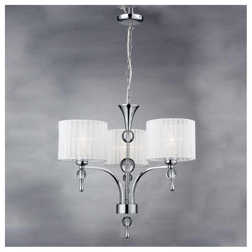 Azzardo AZ1006 - Candelabro numa corrente IMPRESS 3xE27/60W/230V