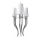 Azzardo AZ1232 - Candelabro suspenso DIABLO 6xE14/11W/230V branco