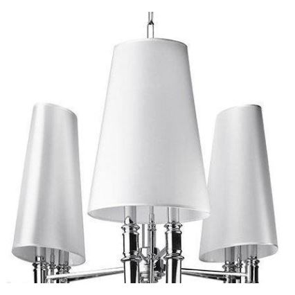 Azzardo AZ1232 - Candelabro suspenso DIABLO 6xE14/11W/230V branco
