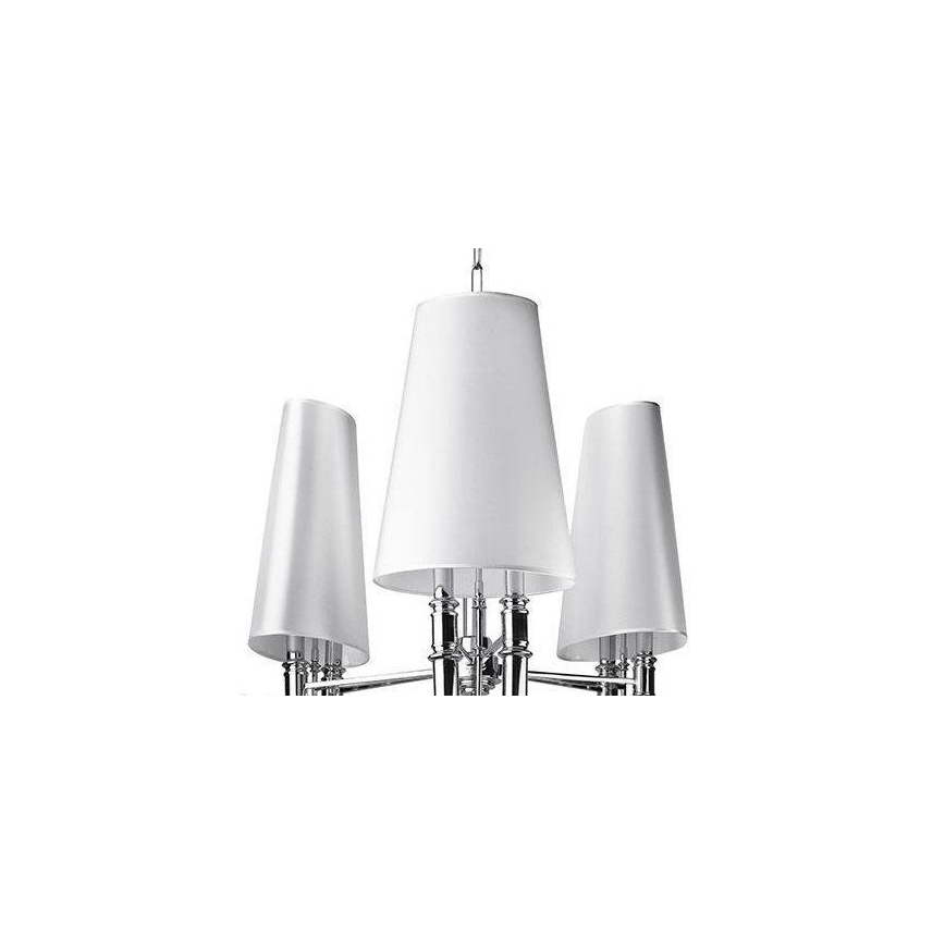 Azzardo AZ1232 - Candelabro suspenso DIABLO 6xE14/11W/230V branco