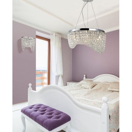 Azzardo AZ1284 - Candelabro de cristal num fio CARMEN 6xG9/40W/230V