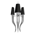 Azzardo AZ1344 - Candelabro suspenso DIABLO 6xE14/11W/230V preto