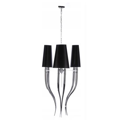 Azzardo AZ1344 - Candelabro suspenso DIABLO 6xE14/11W/230V preto