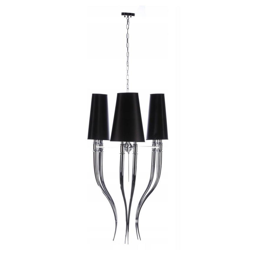 Azzardo AZ1344 - Candelabro suspenso DIABLO 6xE14/11W/230V preto