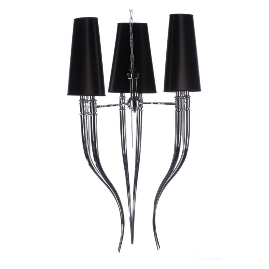 Azzardo AZ1344 - Candelabro suspenso DIABLO 6xE14/11W/230V preto