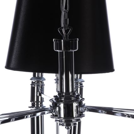 Azzardo AZ1344 - Candelabro suspenso DIABLO 6xE14/11W/230V preto