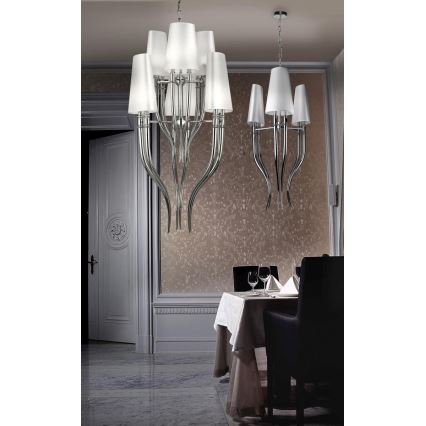 Azzardo AZ1344 - Candelabro suspenso DIABLO 6xE14/11W/230V preto