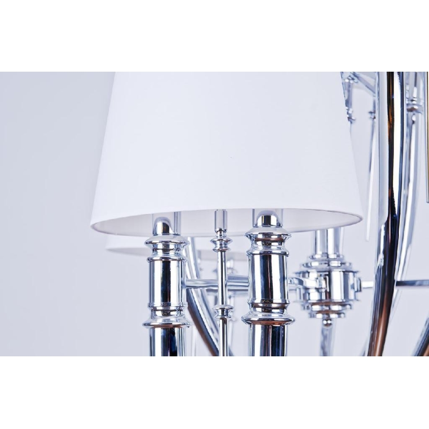 Azzardo AZ1389 – Candelabro DIABLO 12×E14/11W/230V Branco
