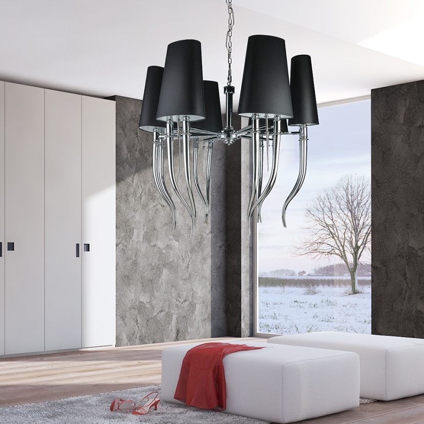 Azzardo AZ1389 – Candelabro DIABLO 12×E14/11W/230V Branco