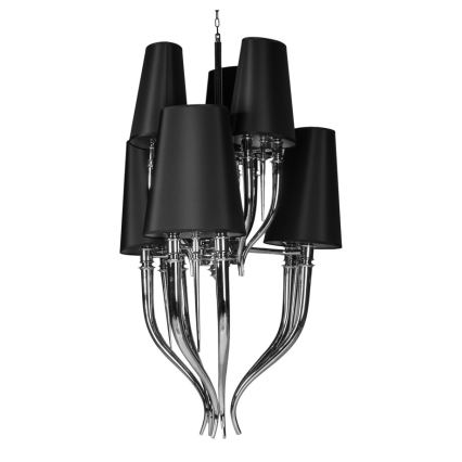 Azzardo AZ1417 - Candelabro suspenso DIABLO 12xE14/11W/230V preto