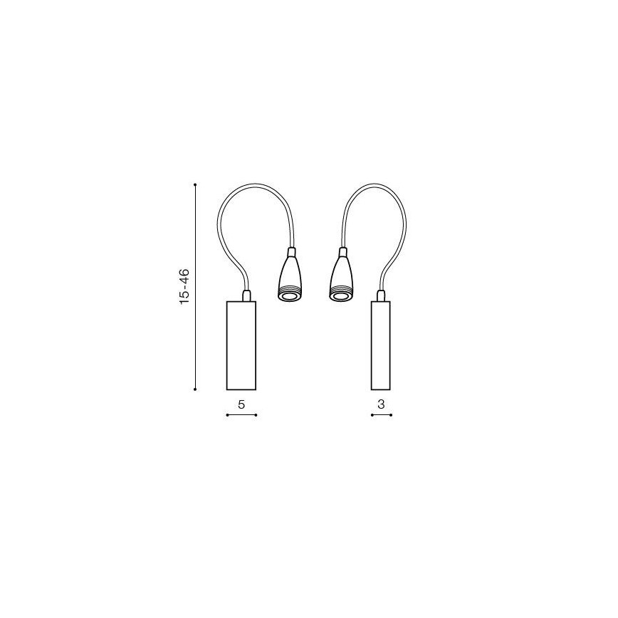 Azzardo AZ1548 - Aplique de parede para casa de banho VERONICA LED/3W/230V IP44