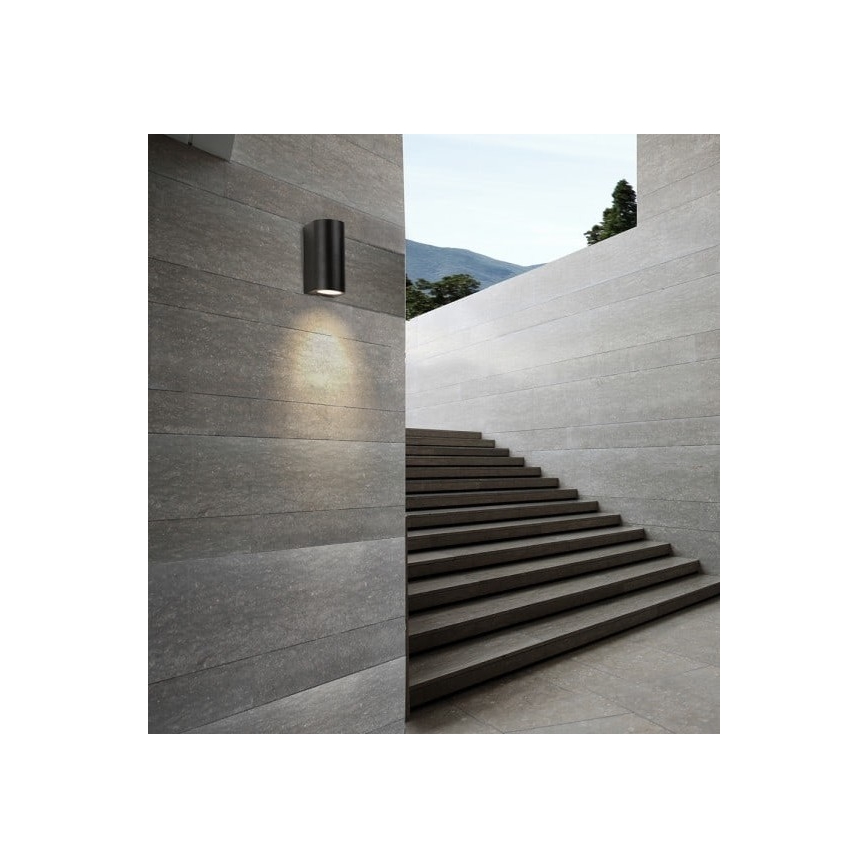 Azzardo AZ2178 - Luz de parede de exterior RIMINI 2xGU10/35W/230V IP54