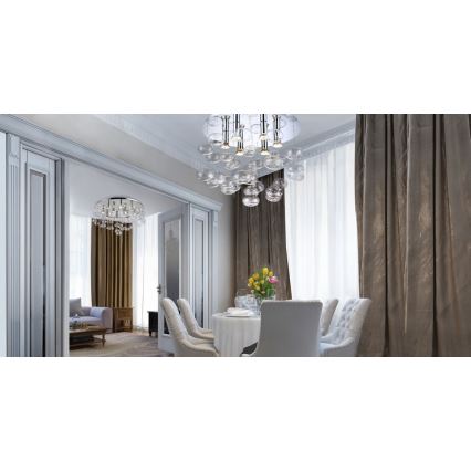 Azzardo AZ2572 - Luz de teto LUVIA 6xGU10/40W/230V