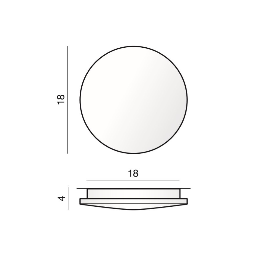 Azzardo AZ2715 - Luz de teto LED ANCONA 1xLED/12W/230V