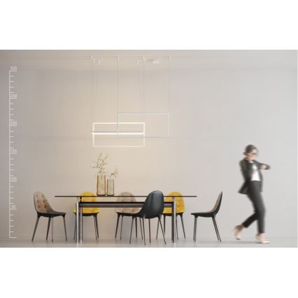Azzardo AZ2915 - Lustre LED regulável em cabo METRIC LED/135W/230V